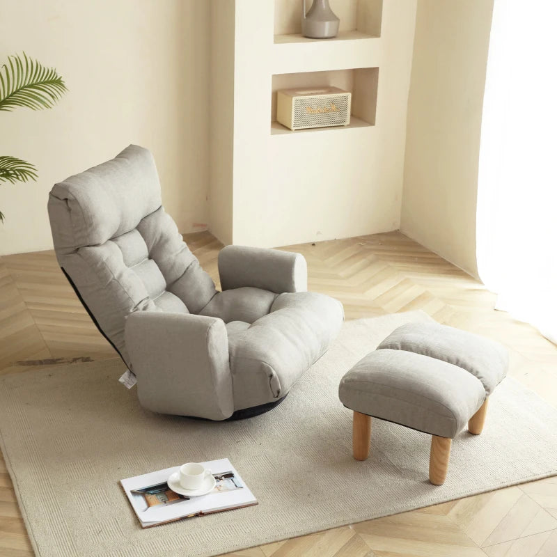 Adjustable head and waist, game chair, lounge chair in the living room, 360 degree rotatable sofa chair