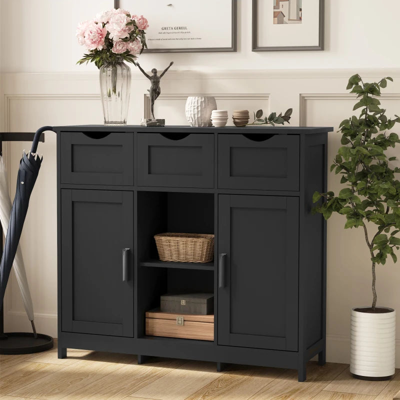 Storage Cabinets,with Drawers and Shelves Storage Cabinets,Living Room,Bedroom,Bathroom Furniture Home Decor(Black)