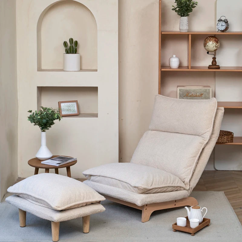 sofa balcony leisure chair bedroom sofa chair foldable reclining chair leisure single sofa functional chair